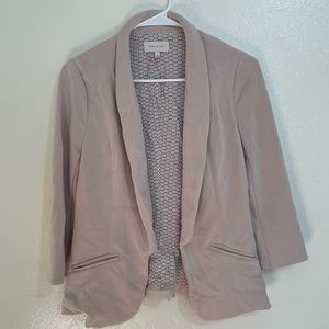 Dusty pink 3/4 sleeve blazer